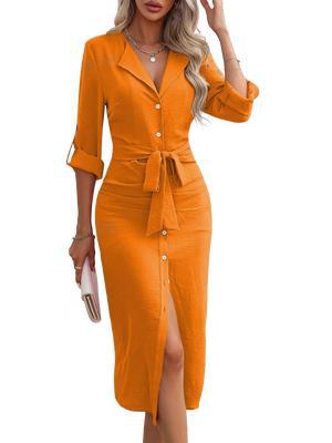 Lace up waist pencil dress