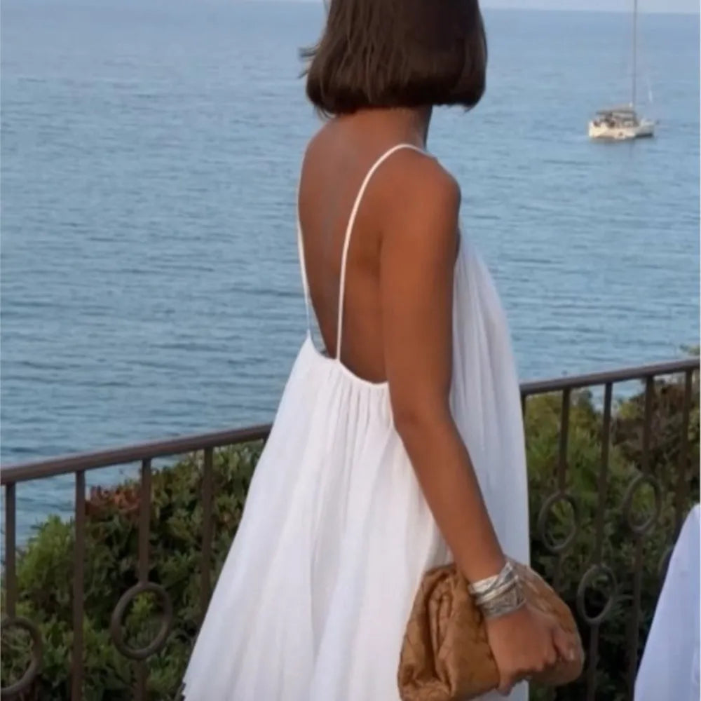Sleeveless swing mini dress
