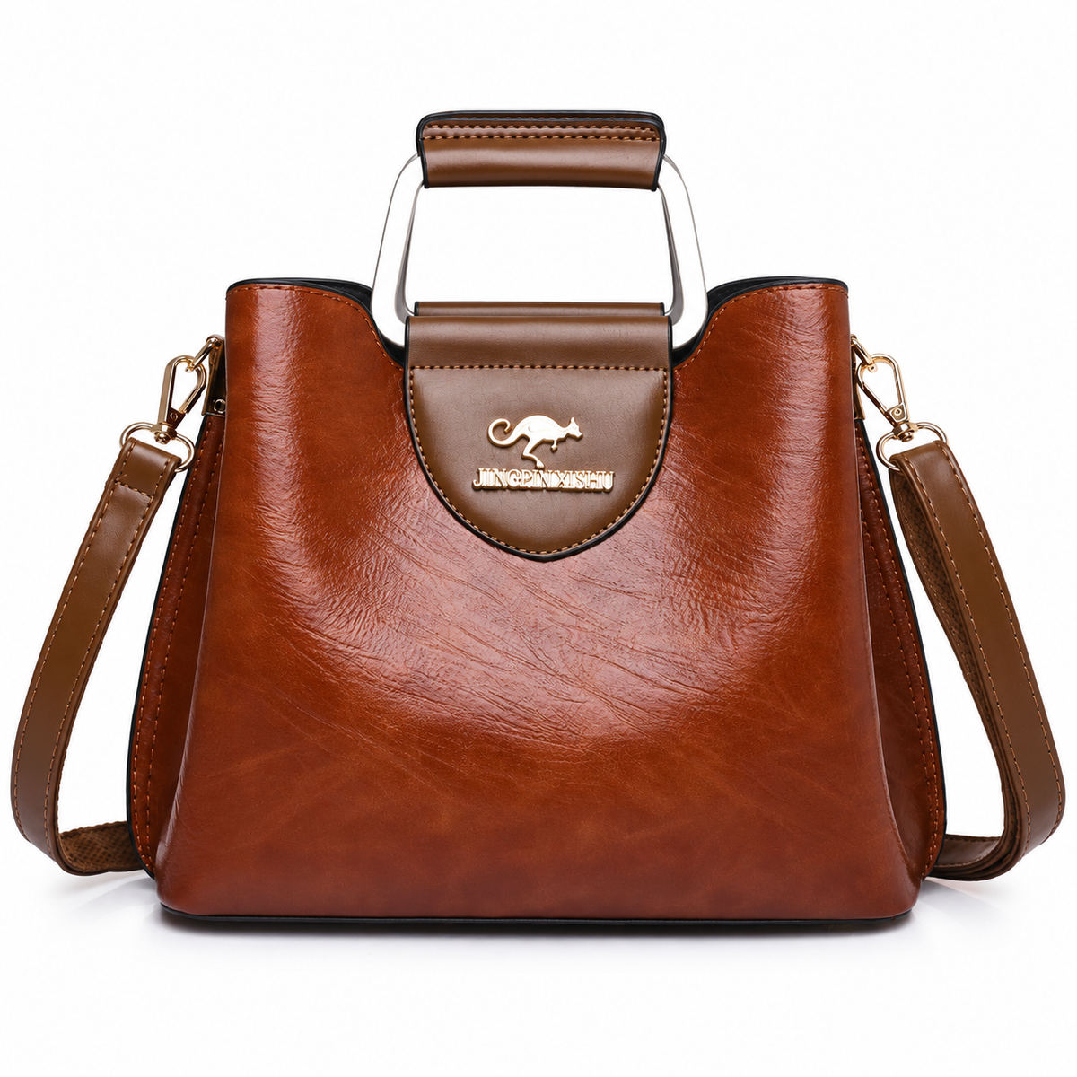 Adjustable strap women handbag