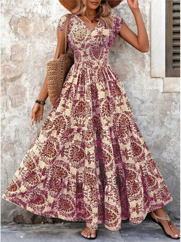 Botanical fit flare dress