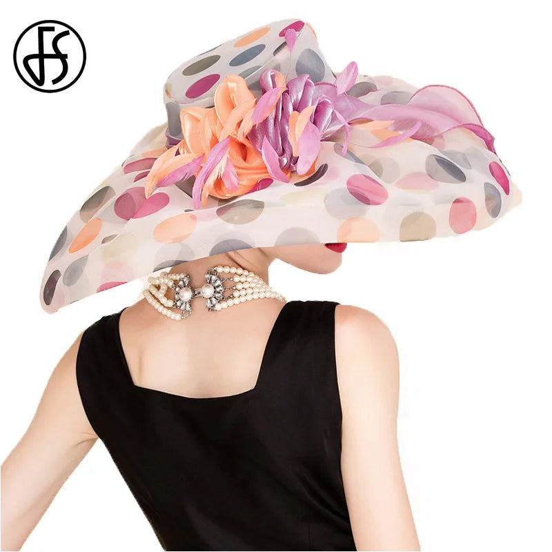 Derby Hats For Women: Flowers Summer Sun Hats