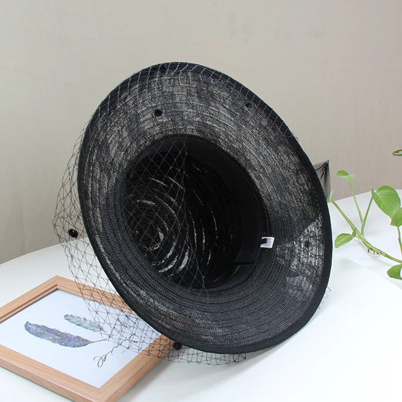 Cocktail Hat: Vintage Lace Pearl Hat