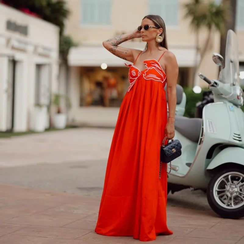 Embroidered Dress: Fish Shaped Women's Dresses greatexpectation Embroidered Dress: Fish Shaped Women's Dresses greatexpectation