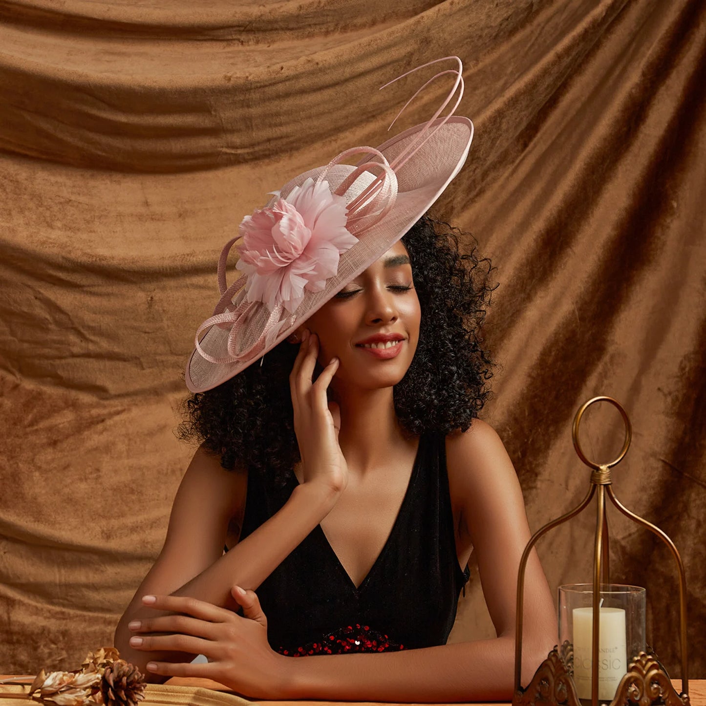 Pink Hat: Girls Fashion Lace Hats