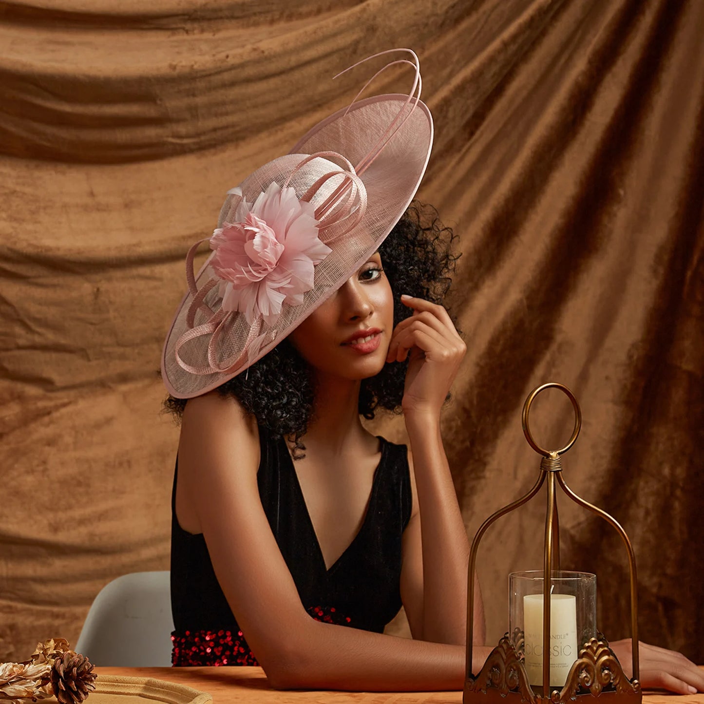 Pink Hat: Girls Fashion Lace Hats