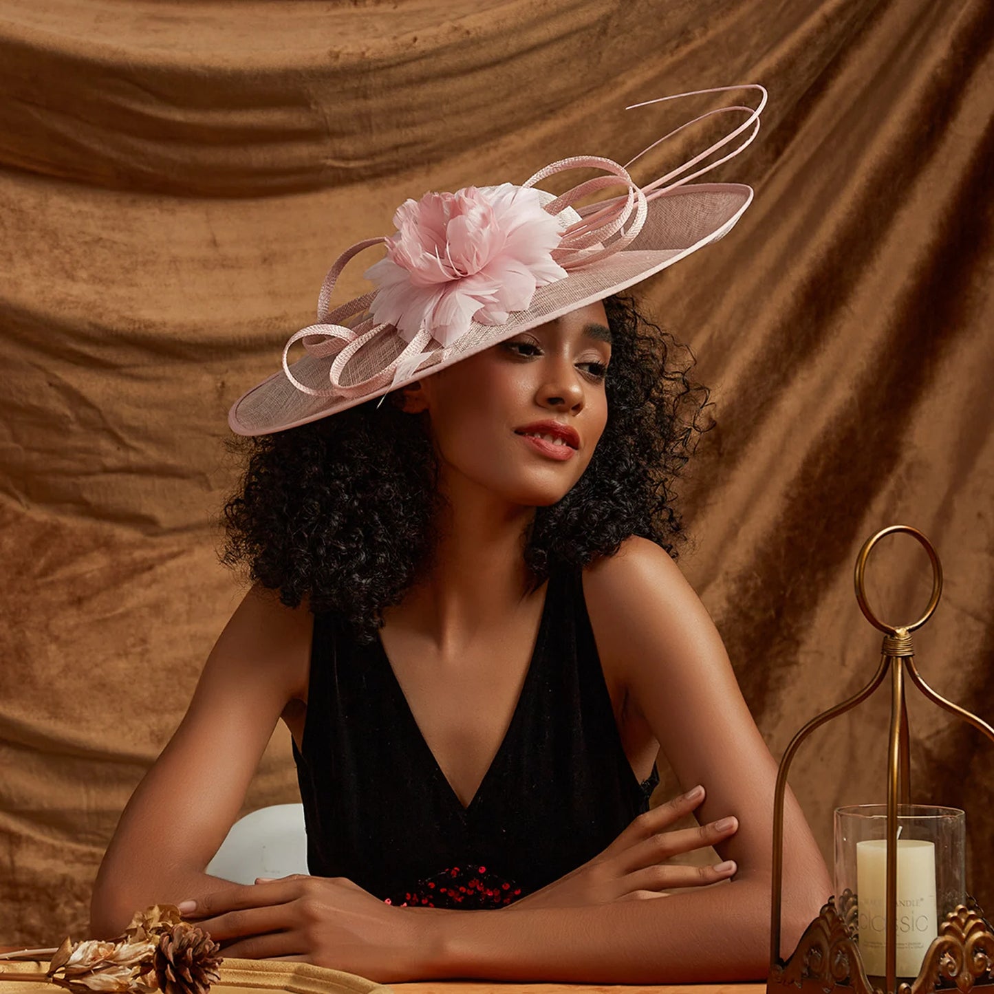 Pink Hat: Girls Fashion Lace Hats