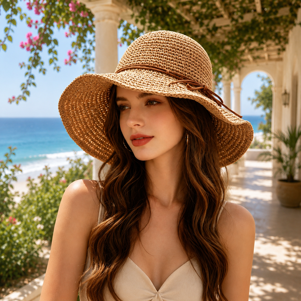 Wide Brim Straw Hat