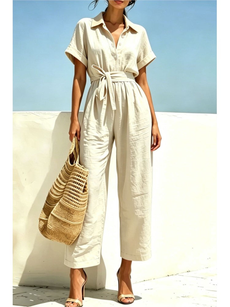 Casual collared one piece