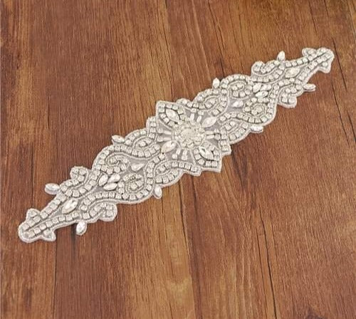Bridal Rhinestone Wedding Belt,Bridal Belt for Women,Bride Crystal Rhinestone Sash Belt with Ribbons