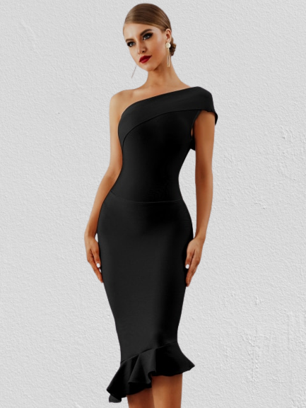 One shoulder dress