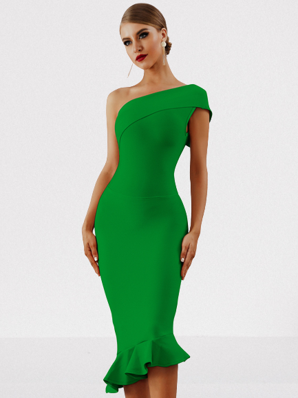 One shoulder dress