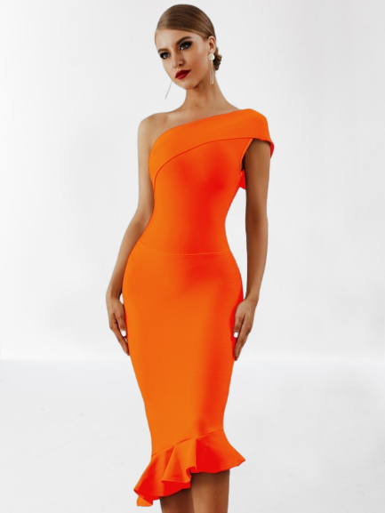One shoulder dress