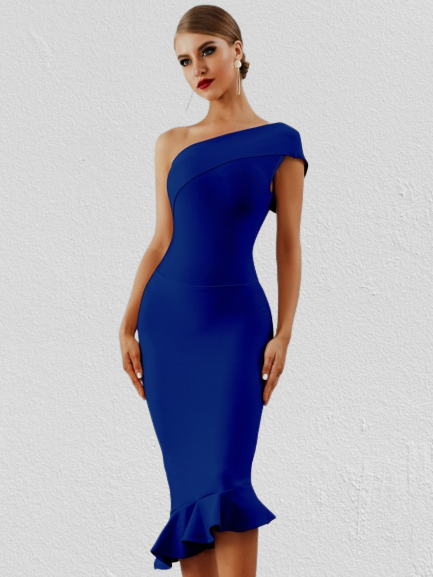 One shoulder dress