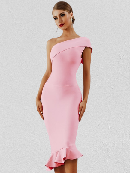 One shoulder dress