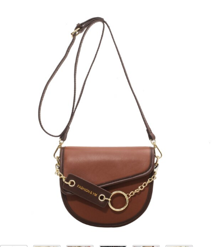 Leather shoulder bag