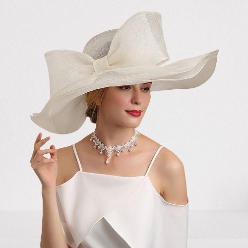 White Brim Hat
