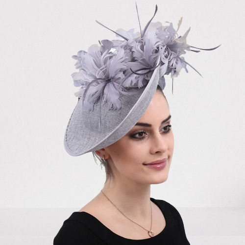 White Bridal hat