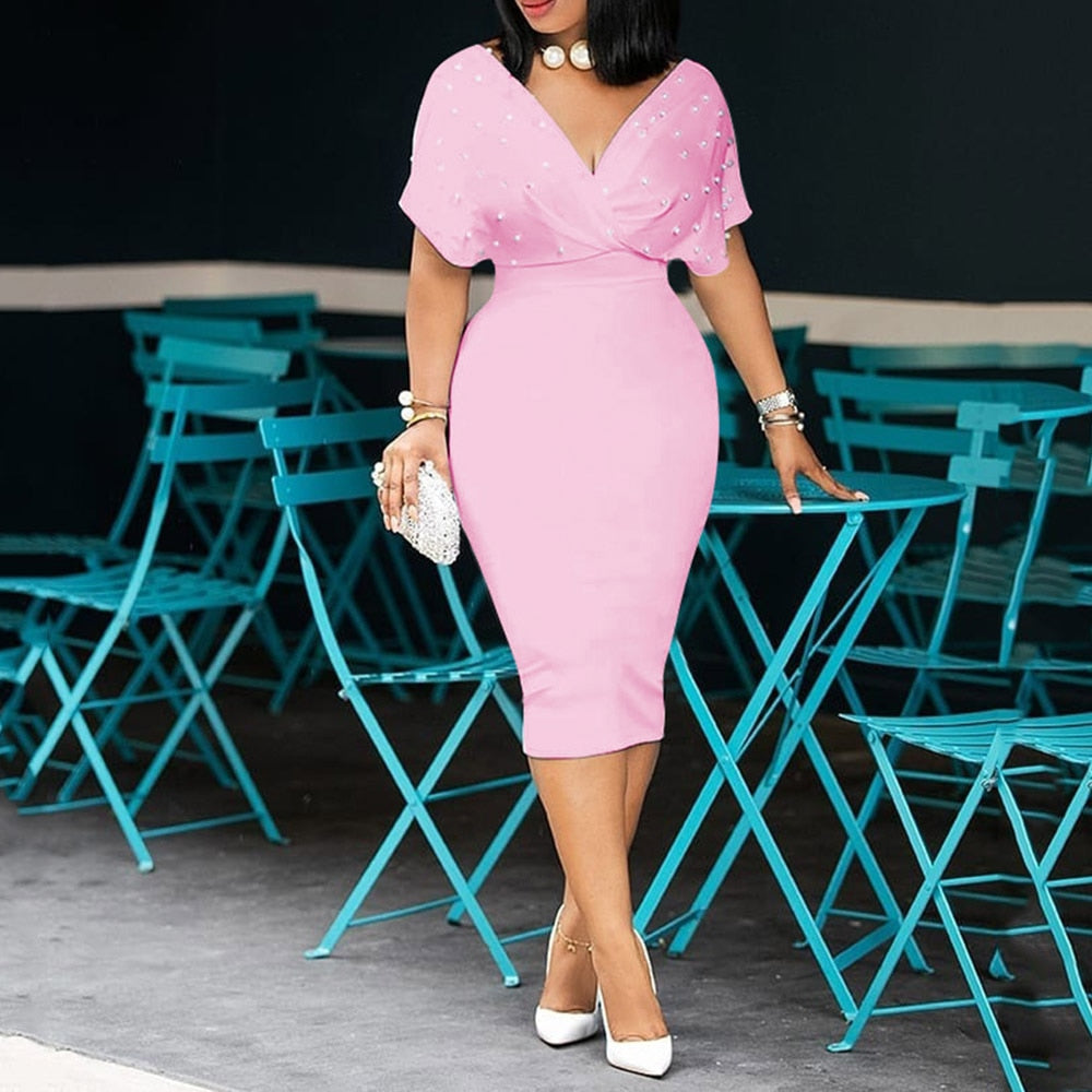 Plus size white bodycon dress