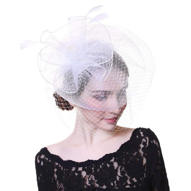 White Fascinator Hat
