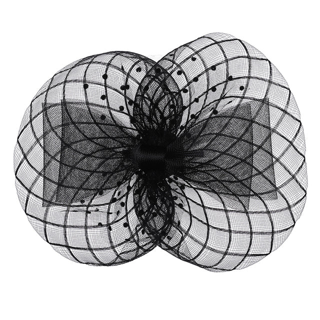 Black Veil Hat