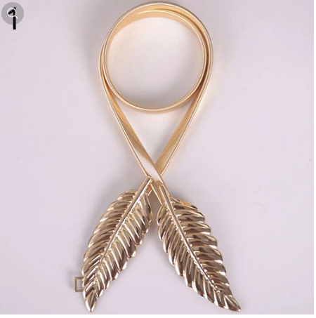 Gold metal belt