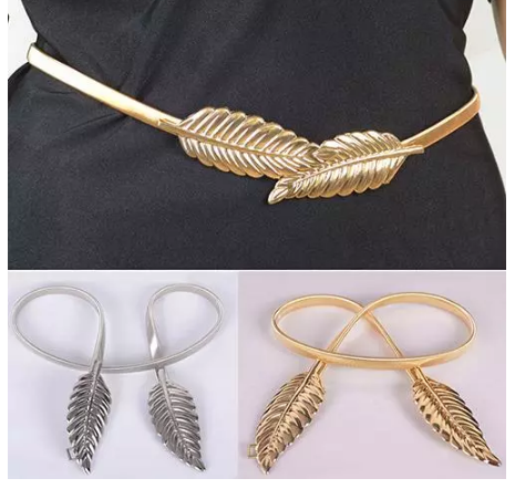 Gold metal belt