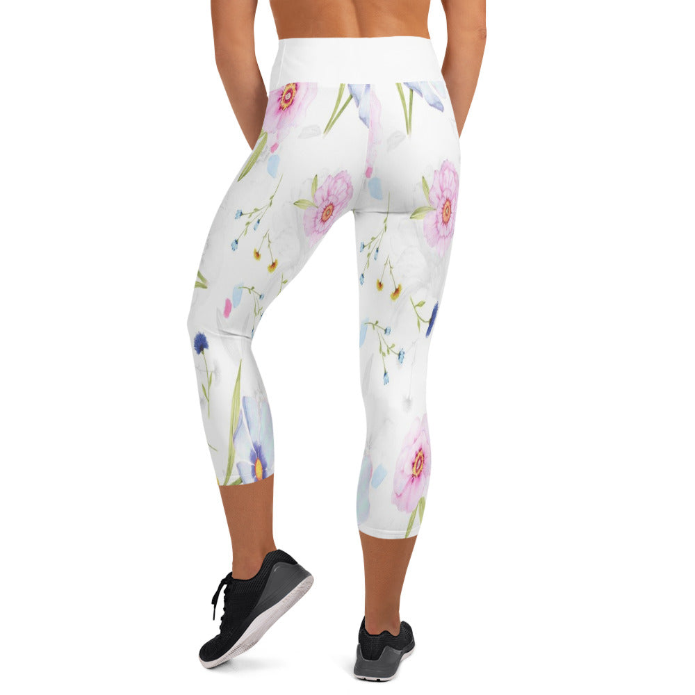 Womens Yoga Pants Capri Wide Leg Comfy Drawstring Loose Lounge Workout