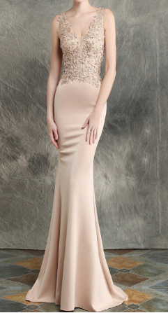 Mermaid evening gown