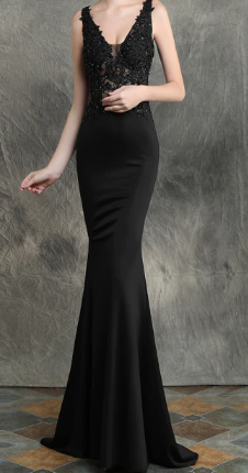 Mermaid evening gown