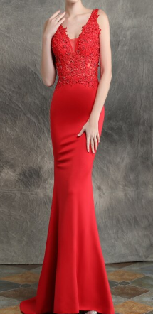 Mermaid evening gown