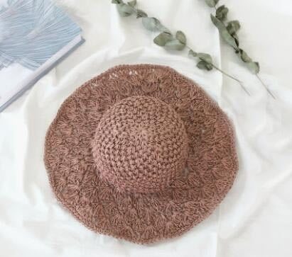 Handmade Crochet Ladies Straw Hat