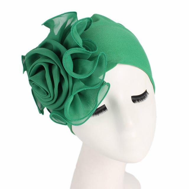 Muslim Hijab: Elastic Floral Turban