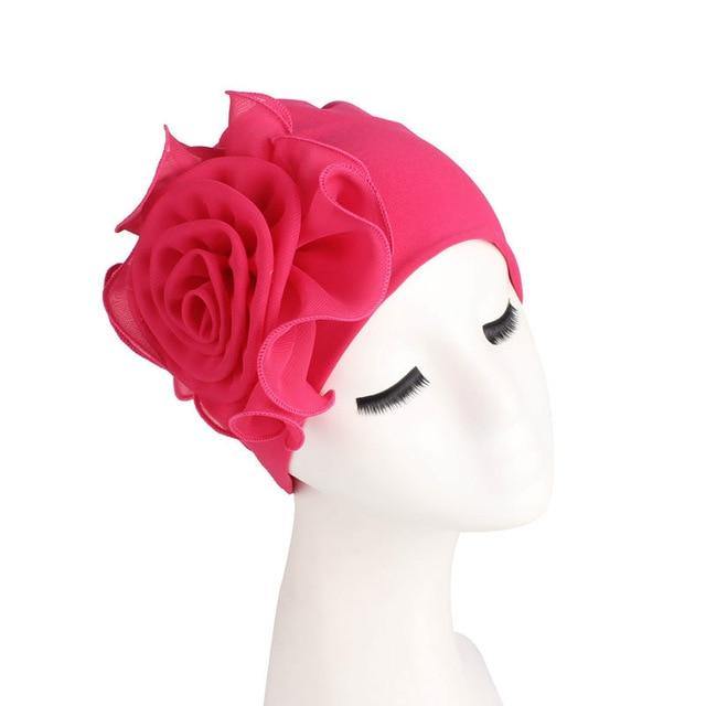 Muslim Hijab: Elastic Floral Turban