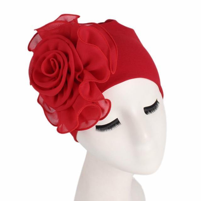 Muslim Hijab: Elastic Floral Turban