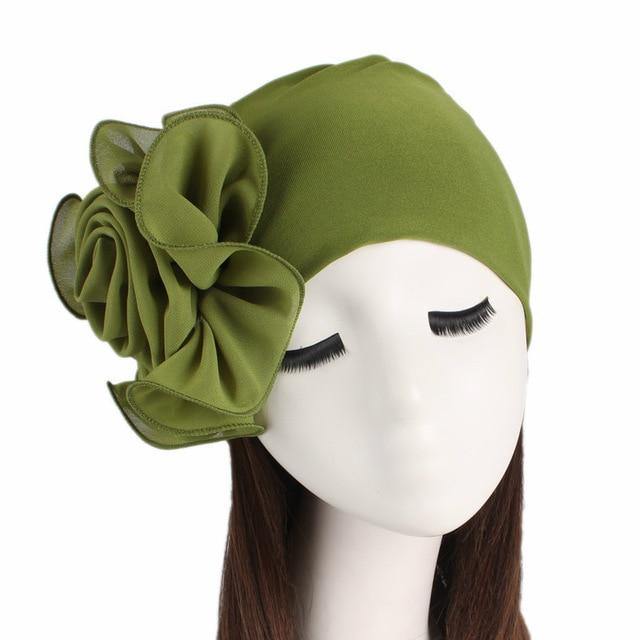 Muslim Hijab: Elastic Floral Turban