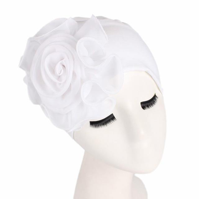 Muslim Hijab: Elastic Floral Turban