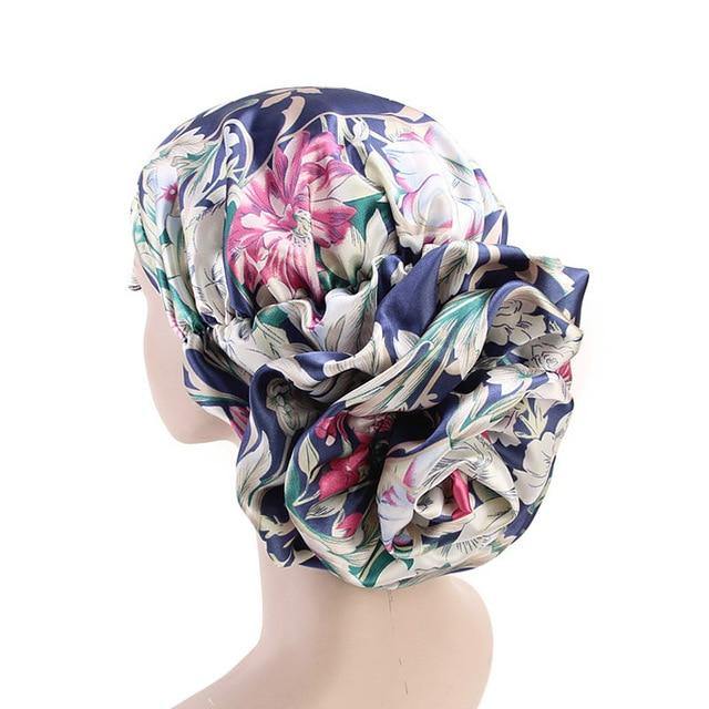 greatexpectation Big Flower Muslim Hijab Headwear freeshipping - greatexpectation