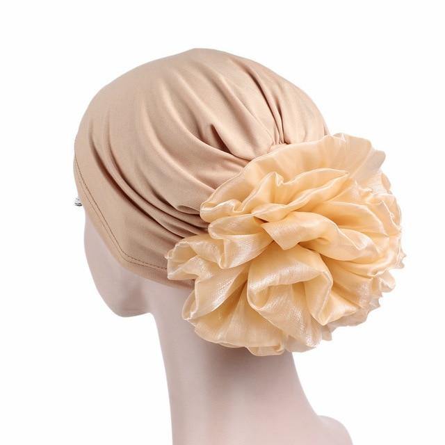 greatexpectation Big Flower Muslim Hijab Headwear freeshipping - greatexpectation