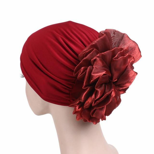 greatexpectation Big Flower Muslim Hijab Headwear freeshipping - greatexpectation