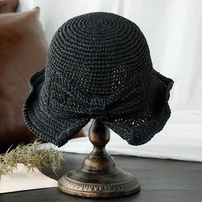Raffia Bow Sun Hat
