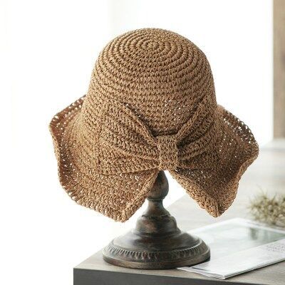 Raffia Bow Sun Hat