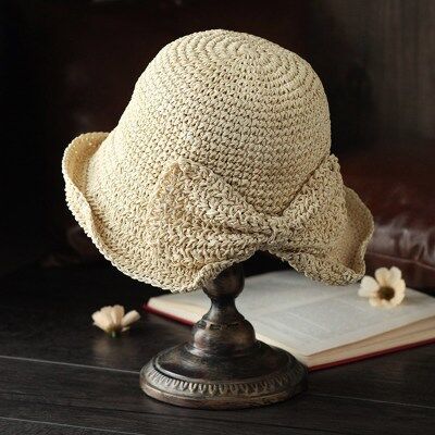 Raffia Bow Sun Hat