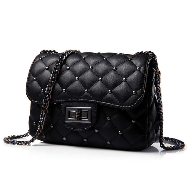 Vintage Rivet Small Square Crossbody Bags