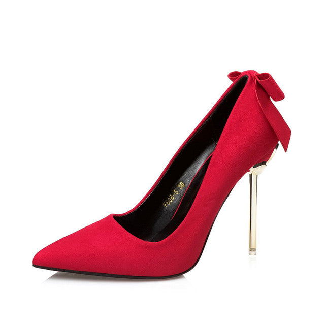 Metal Heel Bowknot Women Shoes