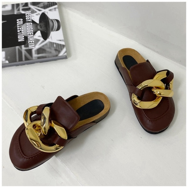 Flat Closed Toe Sandals