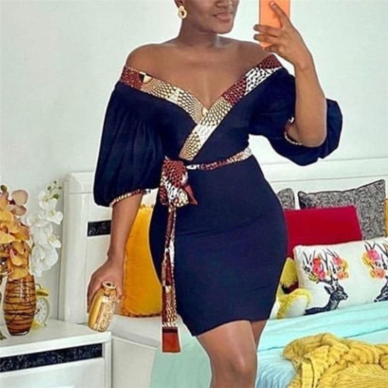 greatexpectation Women Mini Dress V Neck freeshipping - greatexpectation