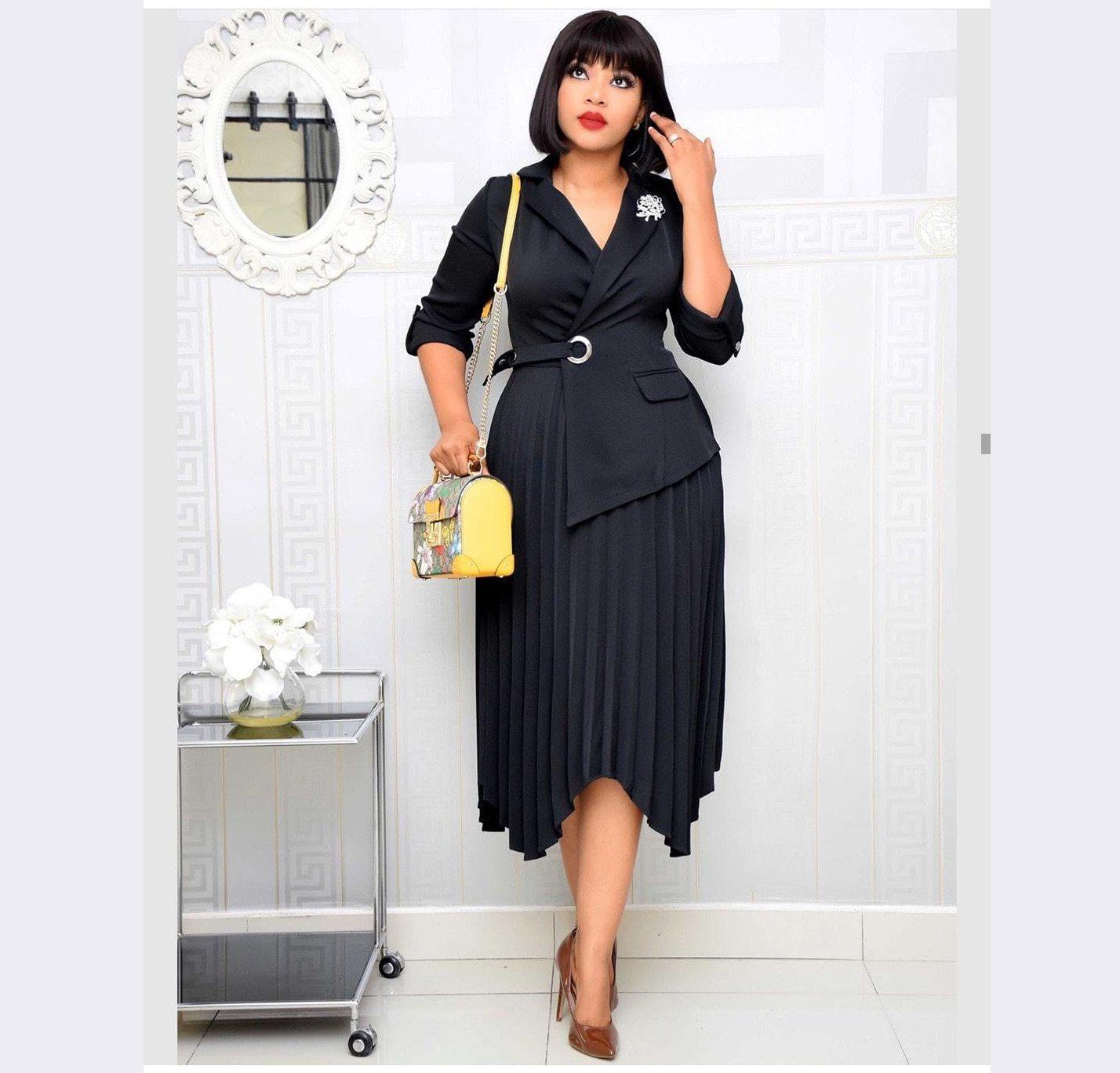 Women pleated dress