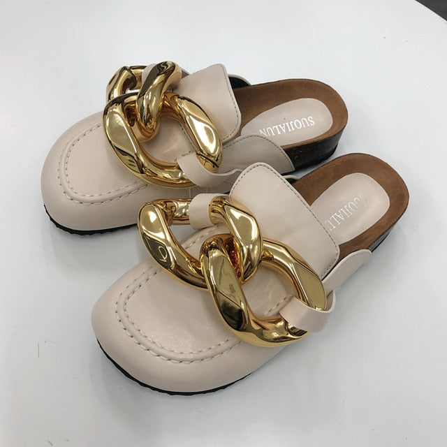 Flat Closed Toe Sandals