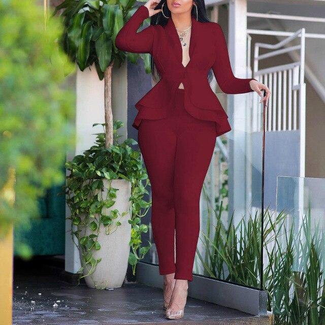White blazer set