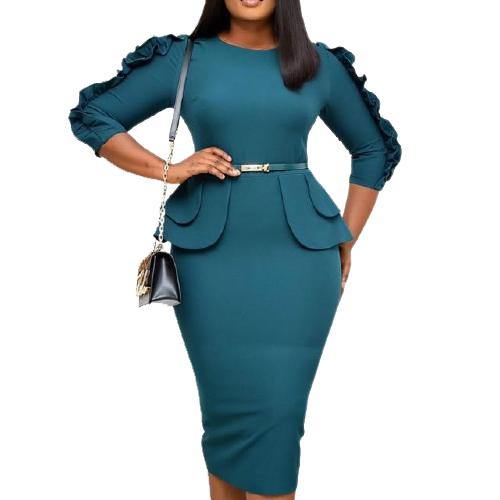 Yellow bodycon dress